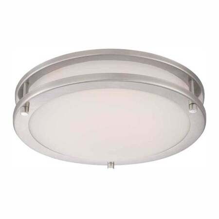 Westinghouse Westinghouse 3.5 in. H X 11 in. W X 11 in. L Brushed Nickel Ceiling Light 61123